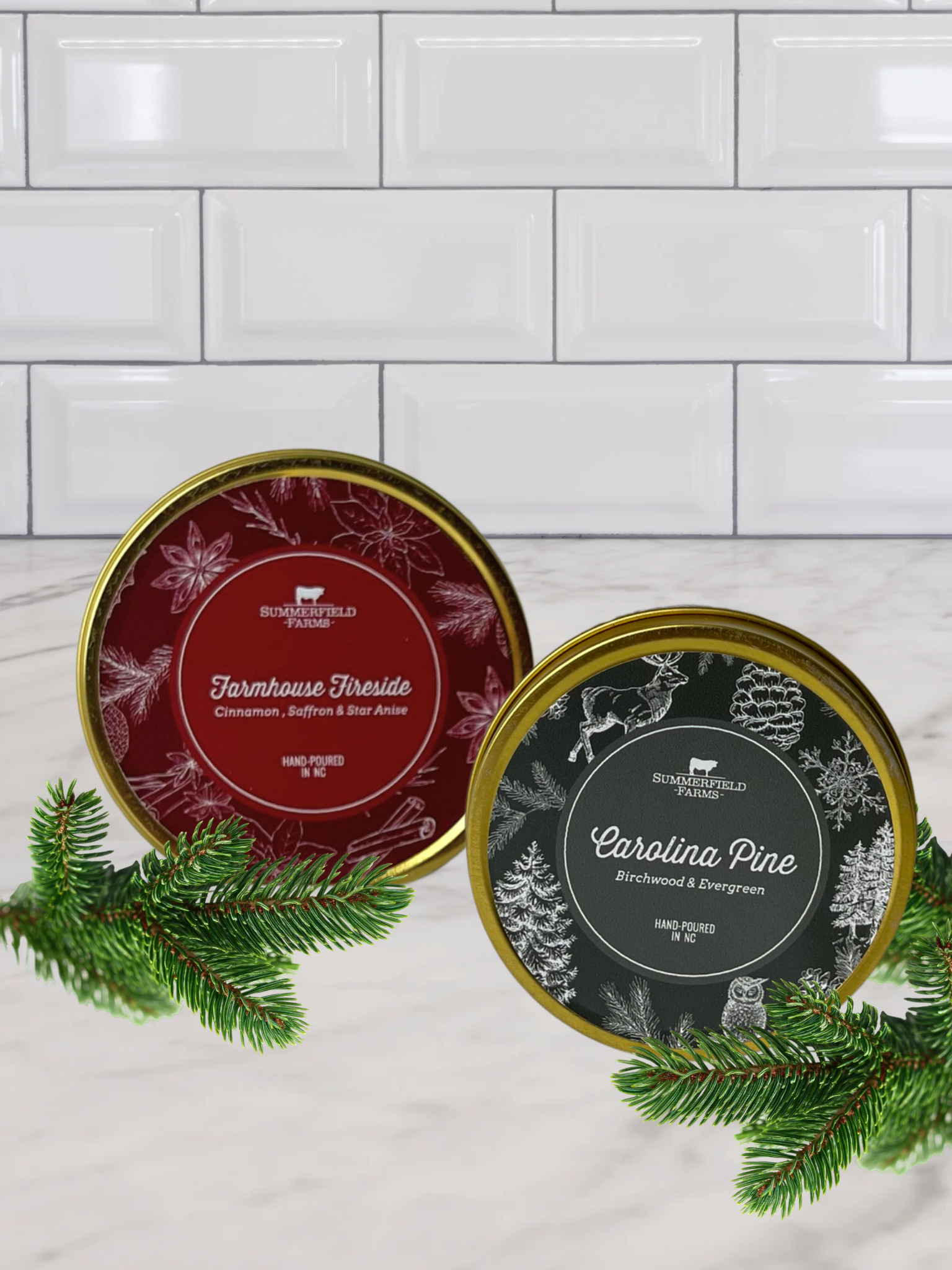 Holiday Tin Candle
