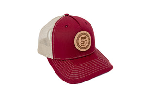 Leather Circle Hat