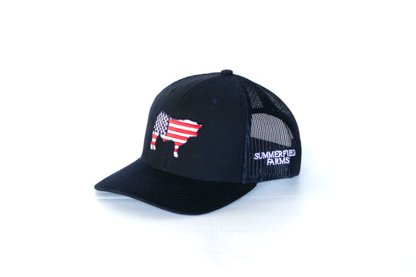 Navy Patriotic Steer Hat