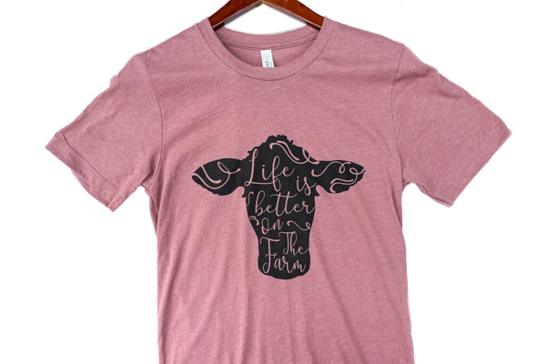 Mauve Life is Better Tee