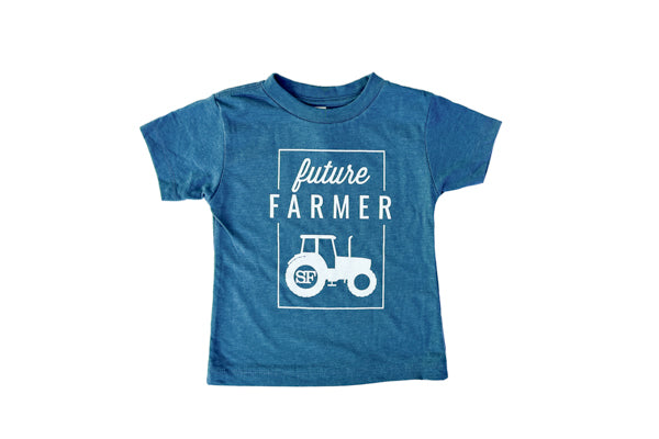 Teal Farmer Toddler Tee