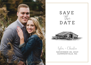 Gold Border Save The Date File
